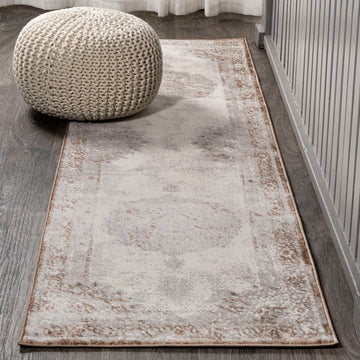 Perfect rosalia Cottage Medallion Area Rug